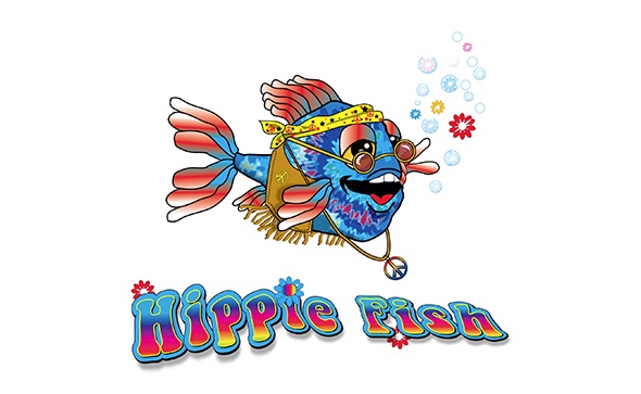 Hippie Fish Illustration